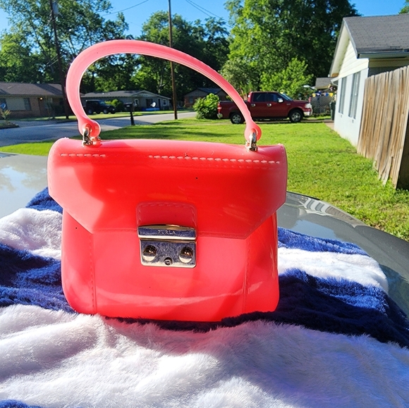 Furla Jelly Mini Satchel Candy Pink - Picture 12 of 16